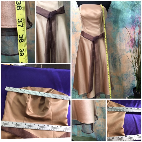 💛Alfred Angelo harvest gold Prom - Cocktail dress - Picture 3 of 8